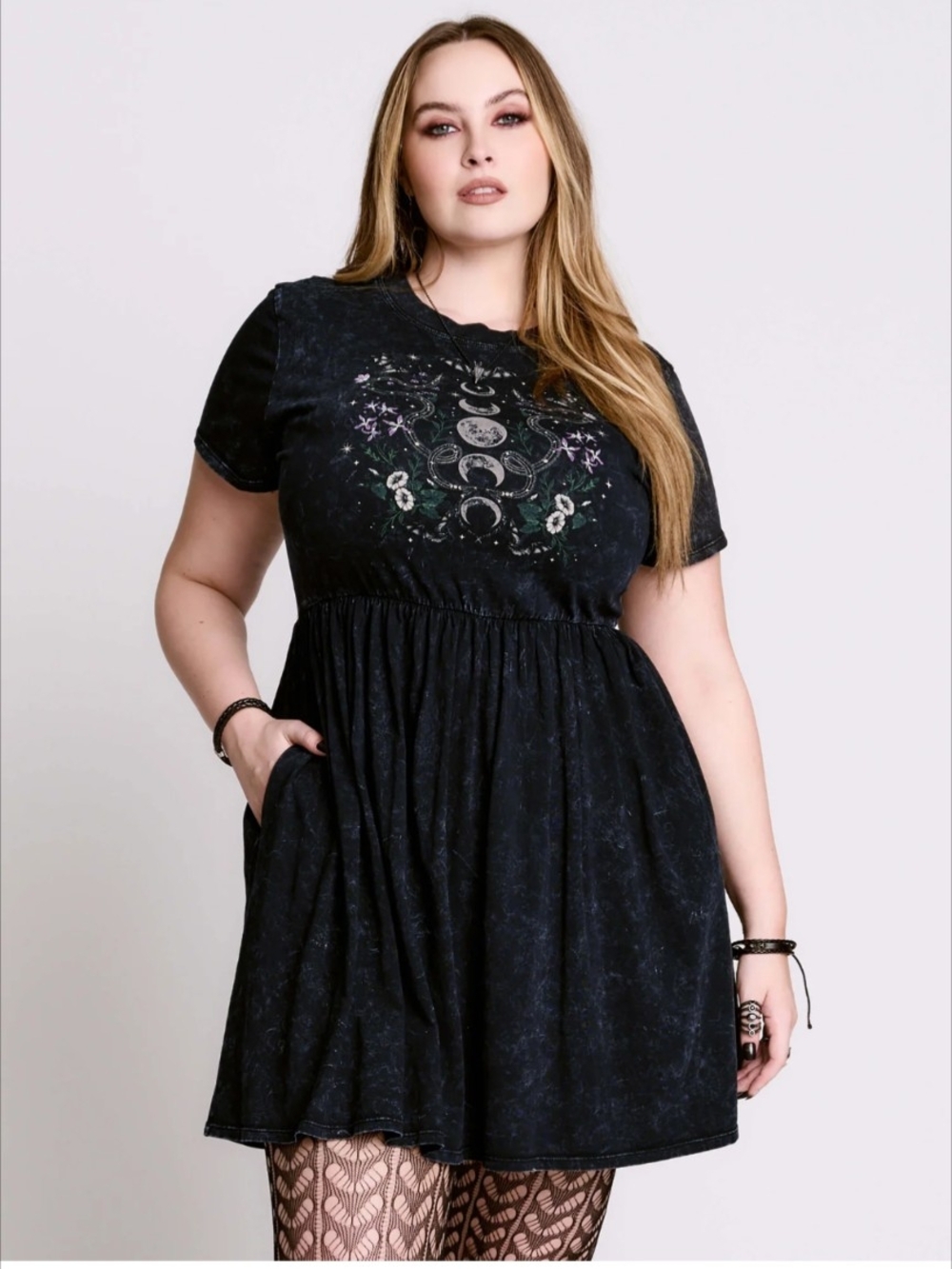 Midnight hour Moon garden baby doll dress 3xl
